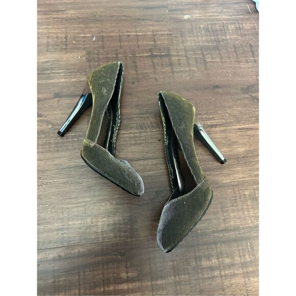 Vogue Fame Game Silver Metallic Iridescent Heels Pumps, Sz 7 - Picture 1 of 9